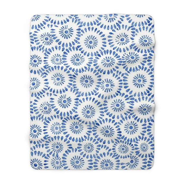 Cozy Floral Sherpa Fleece Blanket | Soft Throw for Home, Outdoor Use, Gifts, Fall Decor, Couch Blanket, Birthday, Housewarming