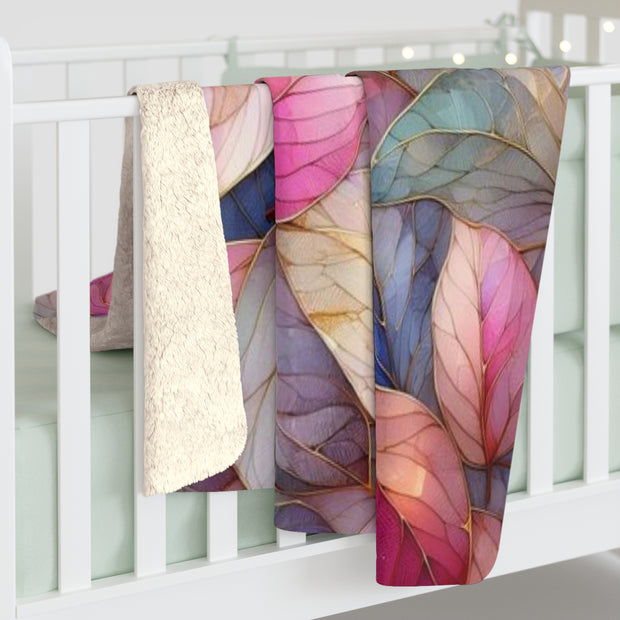Cozy Floral Sherpa Fleece Blanket for Comfort and Décor | Perfect for Home, Gifts, Picnics, and All Seasons