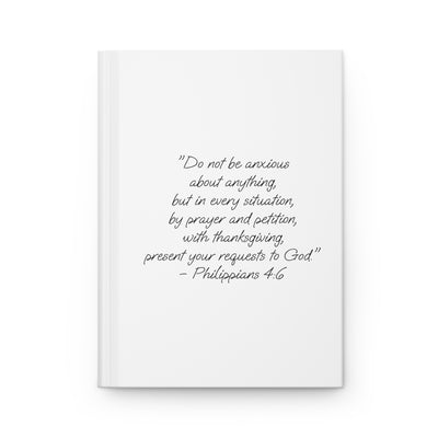 Inspirational Hardcover Journal with Floral Design, Motivational Notebook, Prayer Journal, Quote Journal, Gift for Her