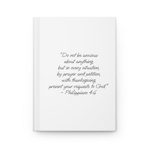 Inspirational Hardcover Journal with Floral Design, Motivational Notebook, Prayer Journal, Quote Journal, Gift for Her