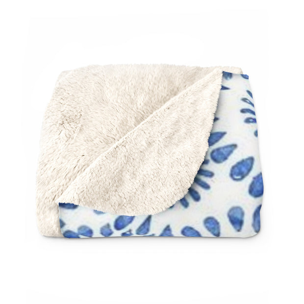 Cozy Floral Sherpa Fleece Blanket | Soft Throw for Home, Outdoor Use, Gifts, Fall Decor, Couch Blanket, Birthday, Housewarming