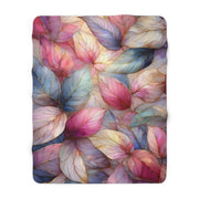 Cozy Floral Sherpa Fleece Blanket for Comfort and Décor | Perfect for Home, Gifts, Picnics, and All Seasons