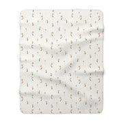 Cozy Floral Sherpa Fleece Blanket, Soft Throw for Home Decor, Perfect Gift for Weddings, Birthdays, Housewarming, Nursery