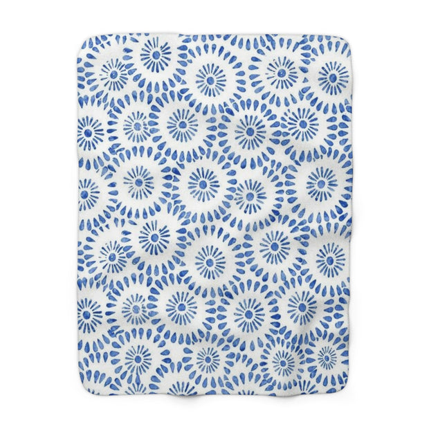 Cozy Floral Sherpa Fleece Blanket | Soft Throw for Home, Outdoor Use, Gifts, Fall Decor, Couch Blanket, Birthday, Housewarming