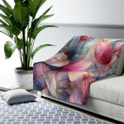 Cozy Floral Sherpa Fleece Blanket for Comfort and Décor | Perfect for Home, Gifts, Picnics, and All Seasons