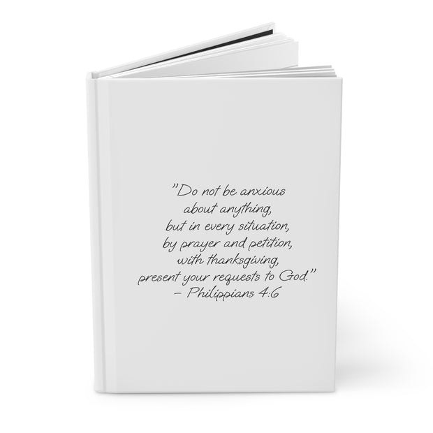 Inspirational Hardcover Journal with Floral Design, Motivational Notebook, Prayer Journal, Quote Journal, Gift for Her