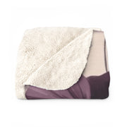 Floral Sherpa Fleece Blanket - Cozy Throw for Home Decor, Gift for Her, Wedding Blanket, Soft Sofa Cover, Nature Vibes